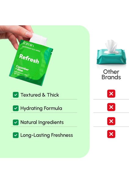 Salatalık ve Aloe Deodorant Mendil 15 Adet modelleri