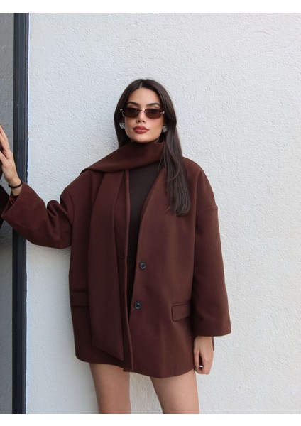 Atkılı Kaşe Ceket