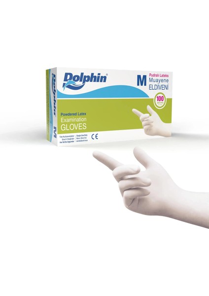 Eldiven Lateks Pudralı M 100 Lü