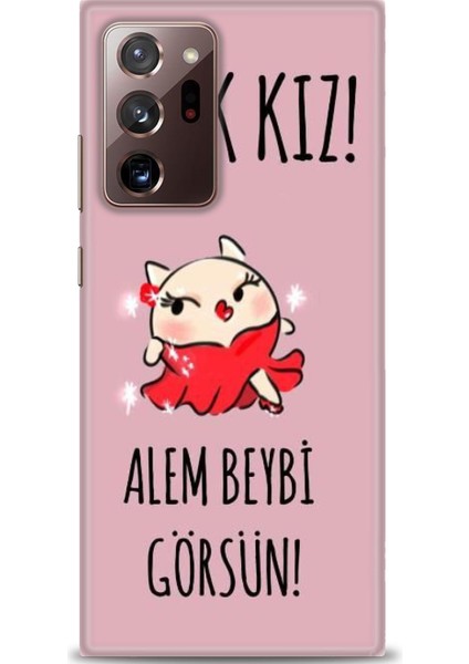 Samsung Galaxy Note 20 Hd Baskılı Kılıf + Seramik Tam Kaplayan Ekran Koruyucu 165