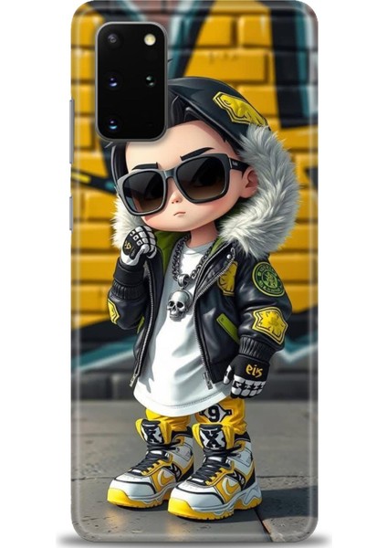 Samsung Galaxy S20 Plus Hd Baskılı Kılıf + Seramik Tam Kaplayan Ekran Koruyucu 255