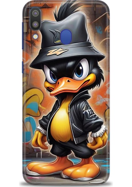 Samsung Galaxy M20 Hd Baskılı Kılıf + Seramik Tam Kaplayan Ekran Koruyucu 256