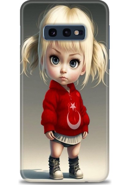 Samsung Galaxy S10E Hd Baskılı Kılıf + Seramik Tam Kaplayan Ekran Koruyucu 243