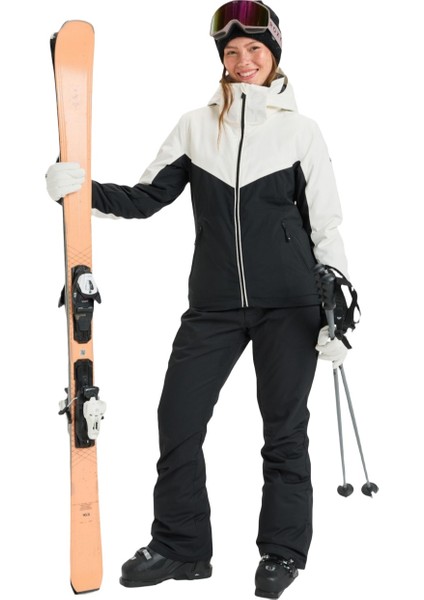 Free Jet Block Kadın Siyah Snowboard Ceketi