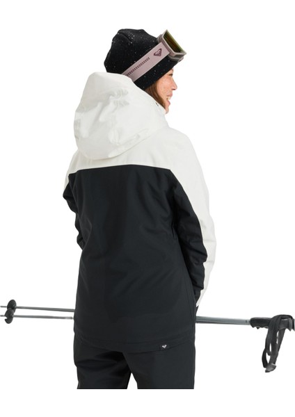 Free Jet Block Kadın Siyah Snowboard Ceketi