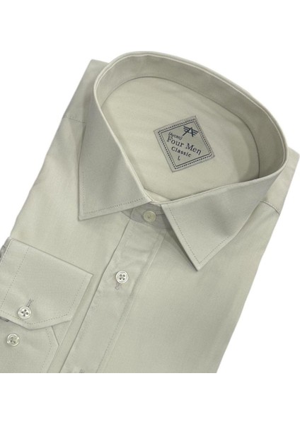 Klasik %100 Cotton Uzun Kollu Terletmeyen Kışlık Flanel Kumaş Beyaz Gömlek (Regular Kalıp) modelleri