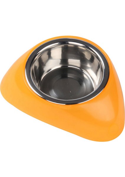 Techmrt Pawise Plastik Ayaklı Mama Kabı 350 ml Turuncu
