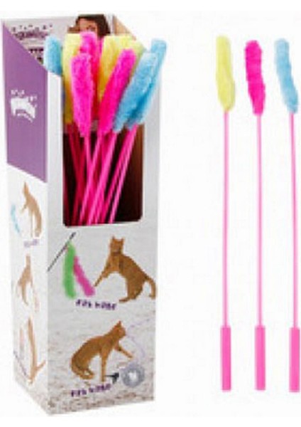 Techmrt Pawise Kedi Oltası Peluş Uçlu 48 Adet Kutulu