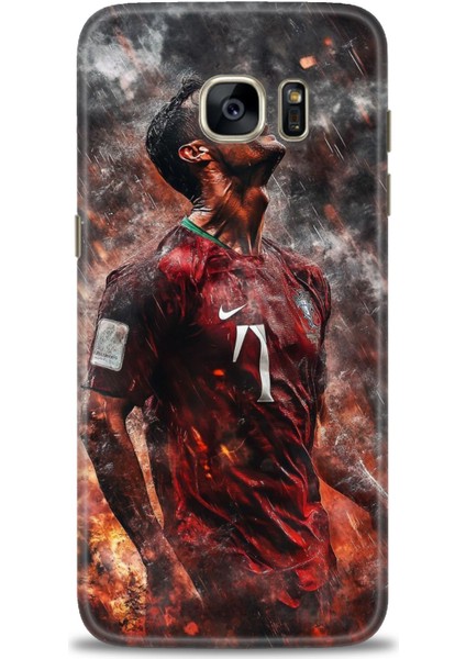 Samsung Galaxy S7 Edge Hd Baskılı Kılıf + Seramik Tam Kaplayan Ekran Koruyucu 8