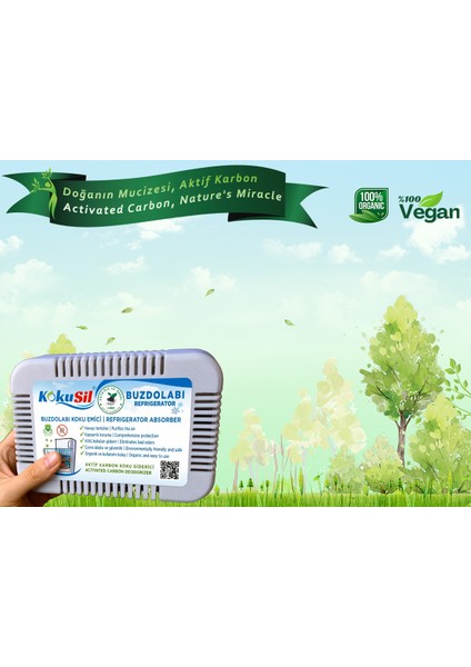 Kokusil Buzdolabı Koku Giderici ve Koku Emici