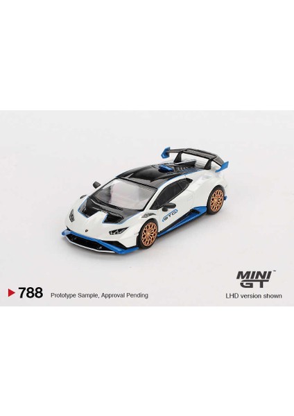 Mını Gt 1:64 Lamborghini Huracán Sto Bianco Asopo Diecast Model Araba MGT00788