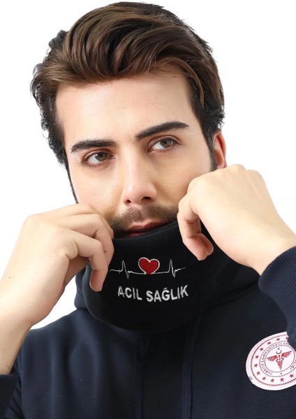 Acil Sağlık Boyunluk Baf - Siyah