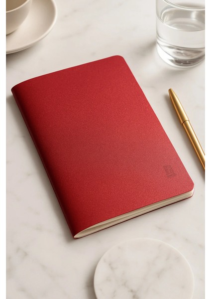 Metalik Işıltılı Kapaklı Çizgisiz Defter 30 Yaprak | Kaliteli Ivory Kağıt | A5 Boy | Hediye Defter – Şık Tasarım