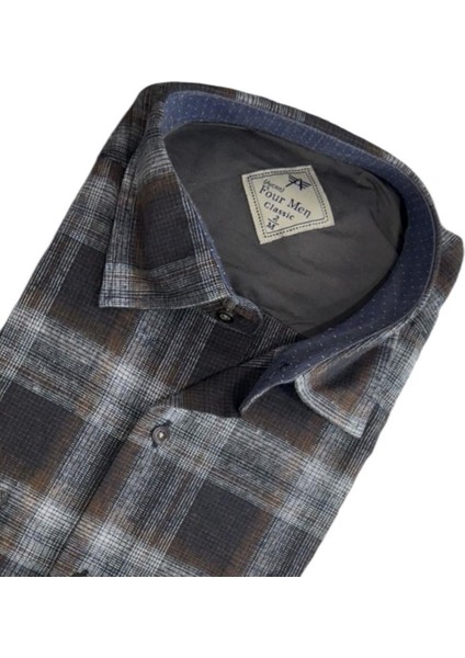 Klasik %100 Cotton Uzun Kollu Terletmeyen Kışlık Flanel Kumaş Çok Renk Gömlek (Regular Kalıp) fiyatları