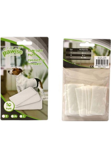 Techmrt Pawise Köpek Regl Pedi (S) 10'lu Paket