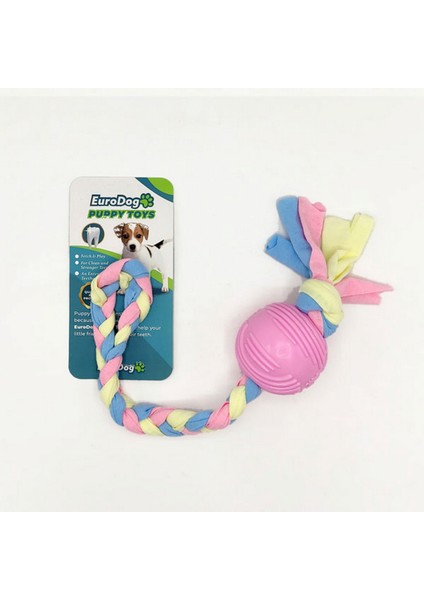Techmrt Eurodog Puppy Toys Pembe Top Diş Kaşıma Oyuncağı