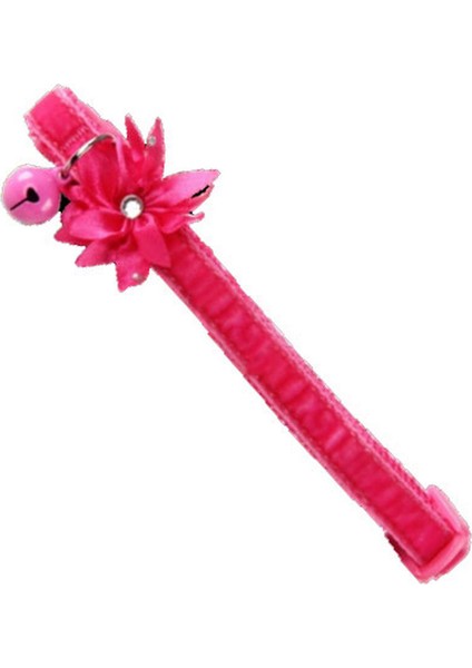 Techmrt Pawise Çiçekli Kedi Boyun Tasması Pembe