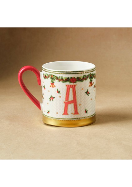 New Year Yılbaşı Petek A Harfli Kupa 330 ml