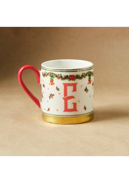 New Year Yılbaşı Petek E Harfli Kupa 330 ml