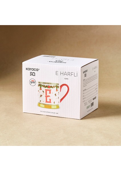 New Year Yılbaşı Petek E Harfli Kupa 330 ml modelleri