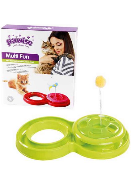 Techmrt Pawise Plastik Parkur Oyuncak Great Fun Cat Toy