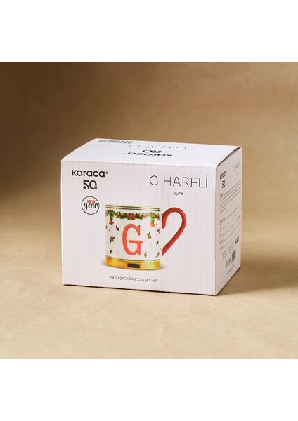 New Year Yılbaşı Petek G Harfli Kupa 330 ml modelleri