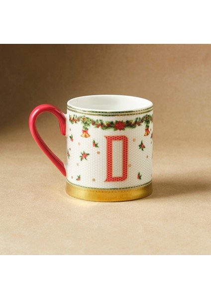 New Year Yılbaşı Petek D Harfli Kupa 330 ml