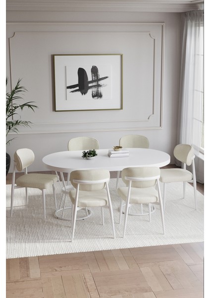 Bohem Polo Mutfak Masası Takımı 6 Kişilik fiyatları