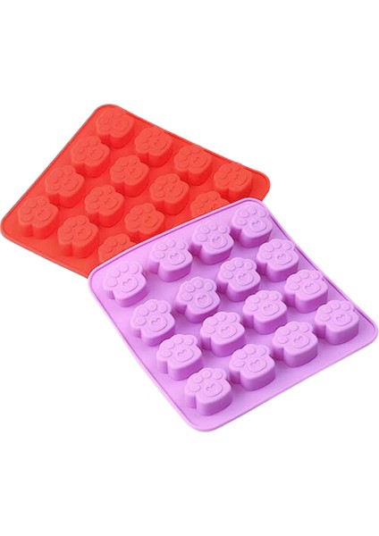 Kedi Pati Silikon Kalıp 1 Adet 16_LI Random Renk