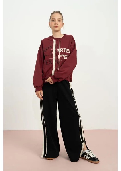 Kız Çocuk 7860 Önü Eksraforlu 2 Iplik Sweat