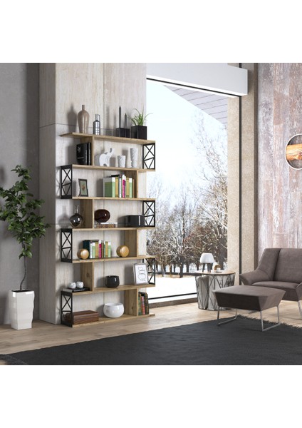 Hunerika Nonami Kitaplık/büfe -Atlantik Çam -Minifiks Bağlantılı