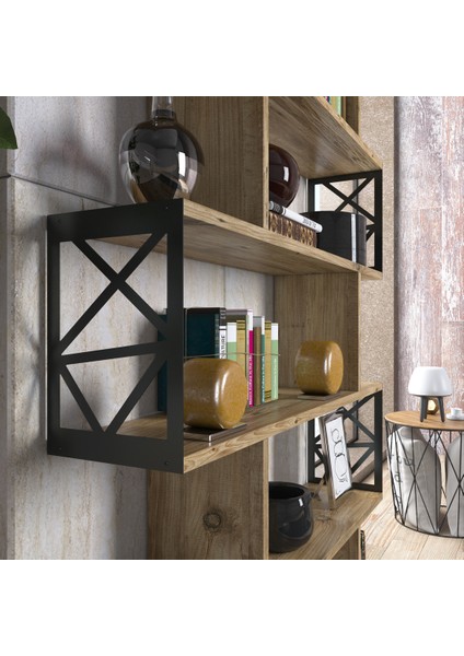 Hunerika Nonami Kitaplık/büfe -Atlantik Çam -Minifiks Bağlantılı indirimleri