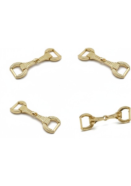 Metal At Model Bağlantı Aksesuar – Ayakkabı, Çanta, Kemer ve Dekoratif Tasarım 7.5x2 cm ( 1 Çift )