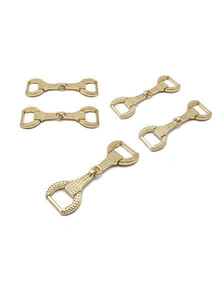 Metal At Model Bağlantı Aksesuar – Ayakkabı, Çanta, Kemer ve Dekoratif Tasarım 7.5x2 cm ( 1 Çift )