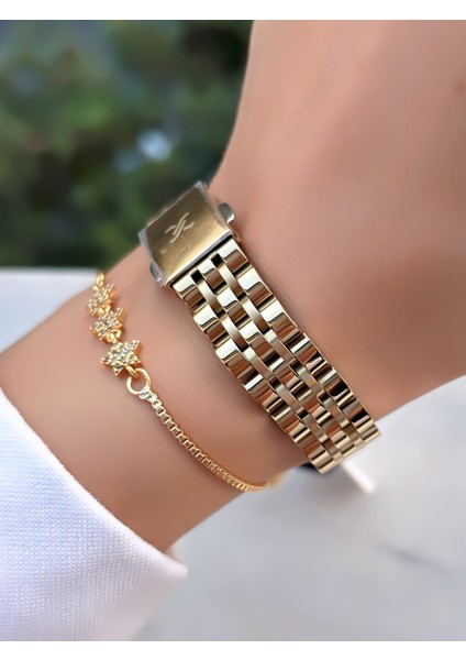 Orijinal Çelik Kordon Kadın Kol Saati 3 Atm Su Geçirmezlik Bileklik Hediyeli fırsatları