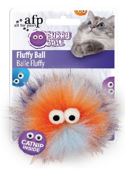 Techmrt Afp Furry Ball - Tüylü Renkli Top Oyuncak Turuncu