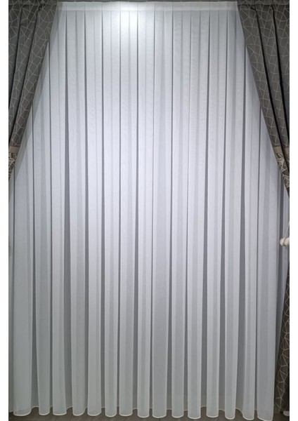 Bambu Tül Perde (1/3 Sık Pile) Ağır Gramajlı Kırışmaz Ütü Istemez fiyatları