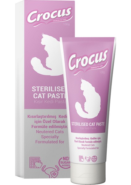 Techmrt Crocus Kedi Sterilised Malt Macunu 100 Gram fiyatları