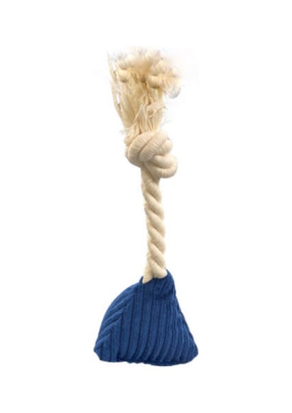 Techmrt Pet Comfort Ipli Prizma Köpek Oyuncağı Lacivert 7X15CM