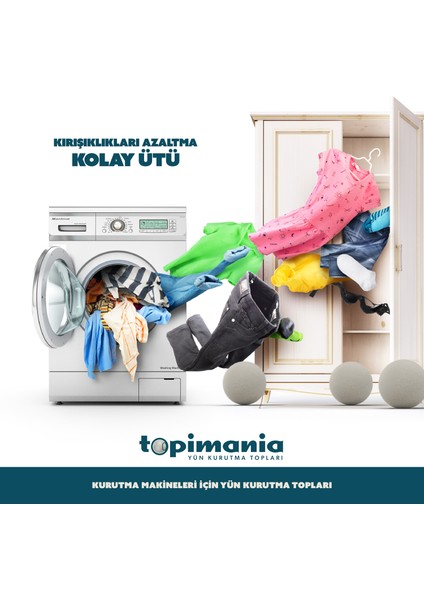 6 Adet Xxl Koyu Renkli/normal Çamaşırlar Için - Yün Kurutma Topu-6 Adet Koku - Kurutma Makinesi Için indirimleri