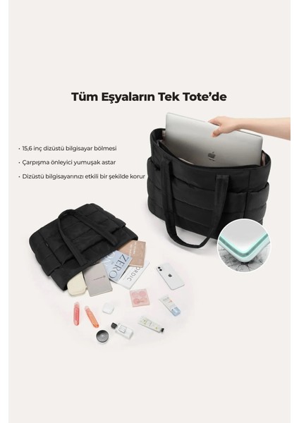Wurei Puffy Tote Bag Omuz Çantası fırsatları