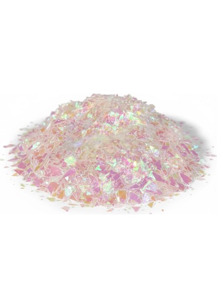 Holografik Beyaz Glitter Kırığı 5 gr