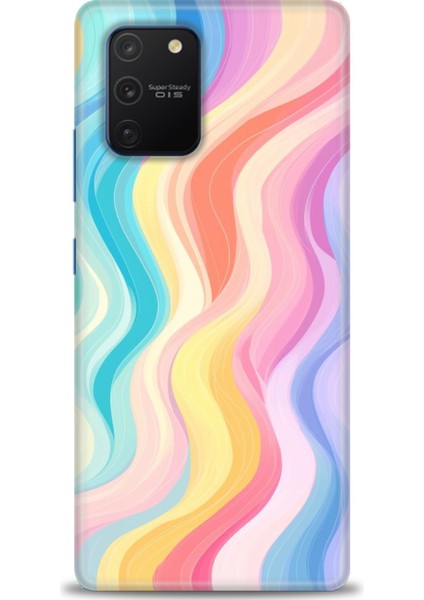 Samsung Galaxy S10 Lite Hd Baskılı Kılıf + Seramik Tam Kaplayan Ekran Koruyucu 424