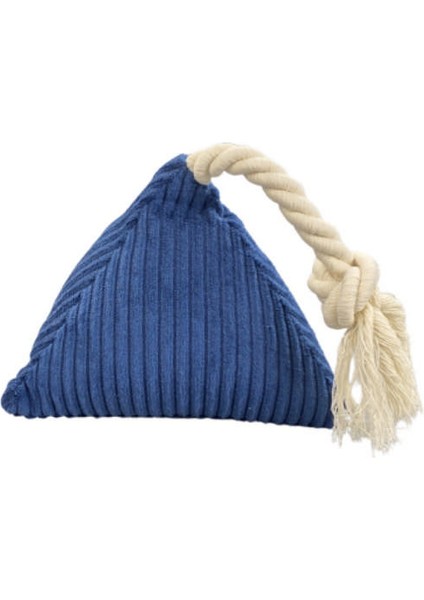 Techmrt Pet Comfort Ipli Prizma Köpek Oyuncağı Mavi 12X25CM