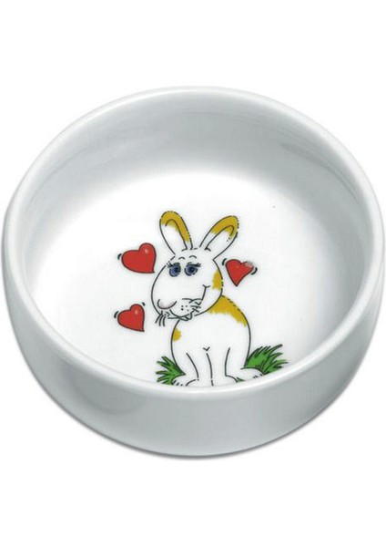 Techmrt Karlıe Seramik Tavşan Mama Kabı 300ML
