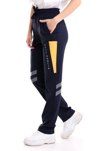 112 Pantolon Kışlık Unisex Likralı - Lacivert