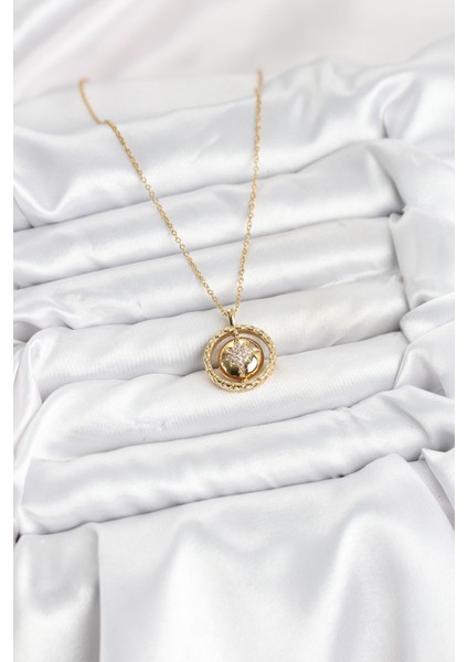 316L Çelik Zincir Gold Renk Kutup Yıldızı Model Kadın Kolye fiyatları