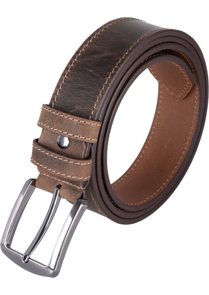 Bloombelt Espresso Brown Hakiki Deri Erkek KEMER-125CM