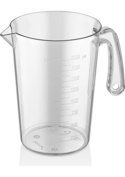 Şeffaf Ölçü Kabı – Ergonomik Saplı, Kırılmaz, Gıda ile Temasa Uygun, Buzlu Yüzeyli, Dayanıklı Plastik Ölçek Kabı (0.5 Lt / 1 Lt / 2 Lt / 3 Lt / 5 Lt) fiyatları