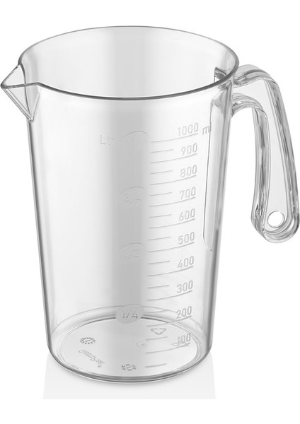 Şeffaf Ölçü Kabı – Ergonomik Saplı, Kırılmaz, Gıda ile Temasa Uygun, Buzlu Yüzeyli, Dayanıklı Plastik Ölçek Kabı (0.5 Lt / 1 Lt / 2 Lt / 3 Lt / 5 Lt) modelleri